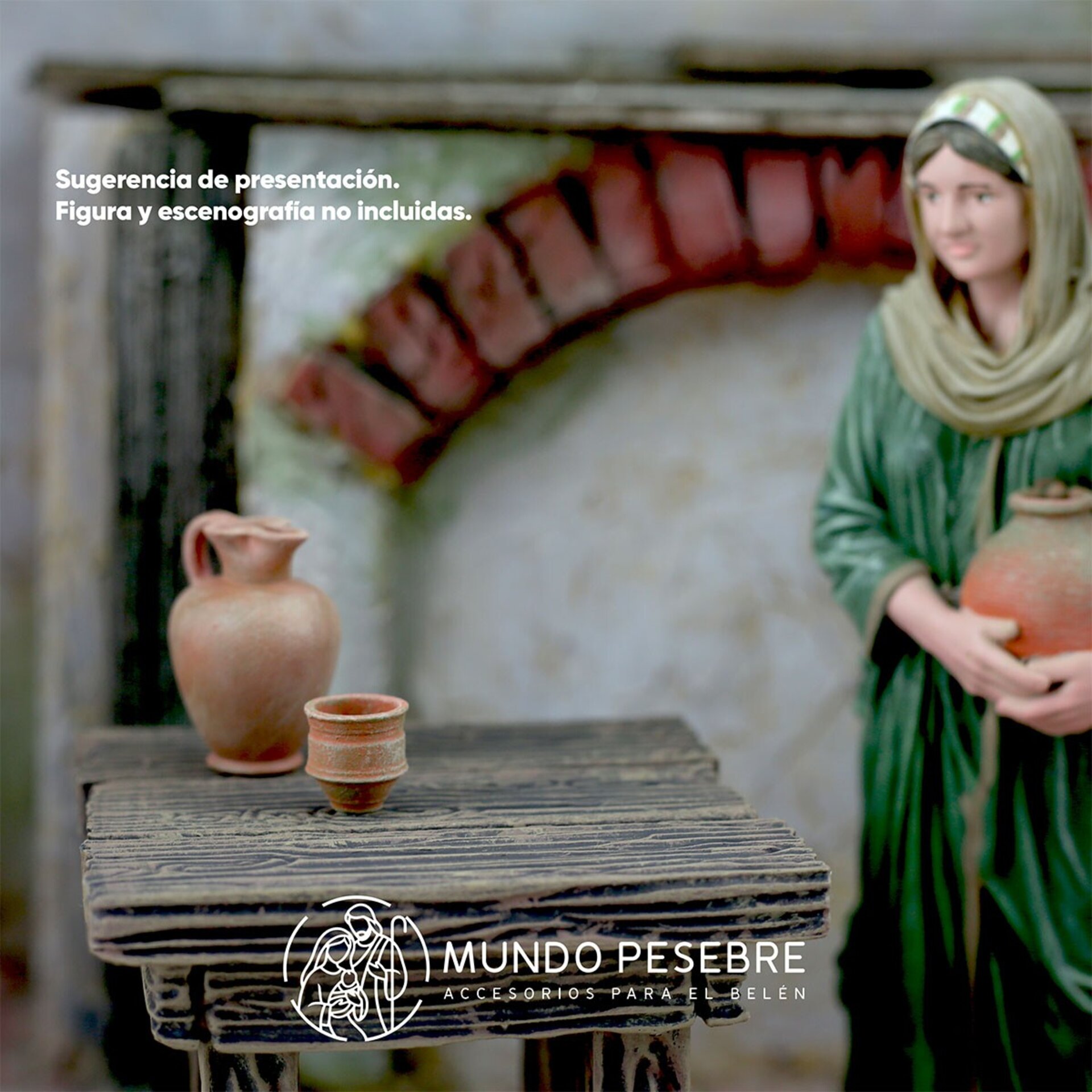 Vaso tradicional para belén o diorama - 6